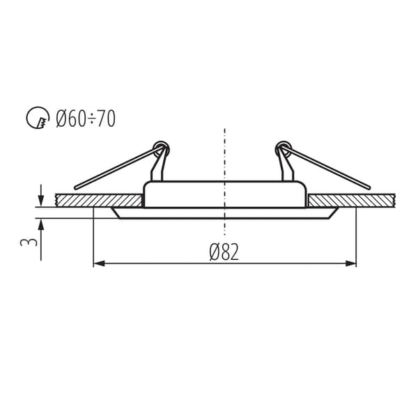 ARGUS Kanlux 37152 krom loftspot