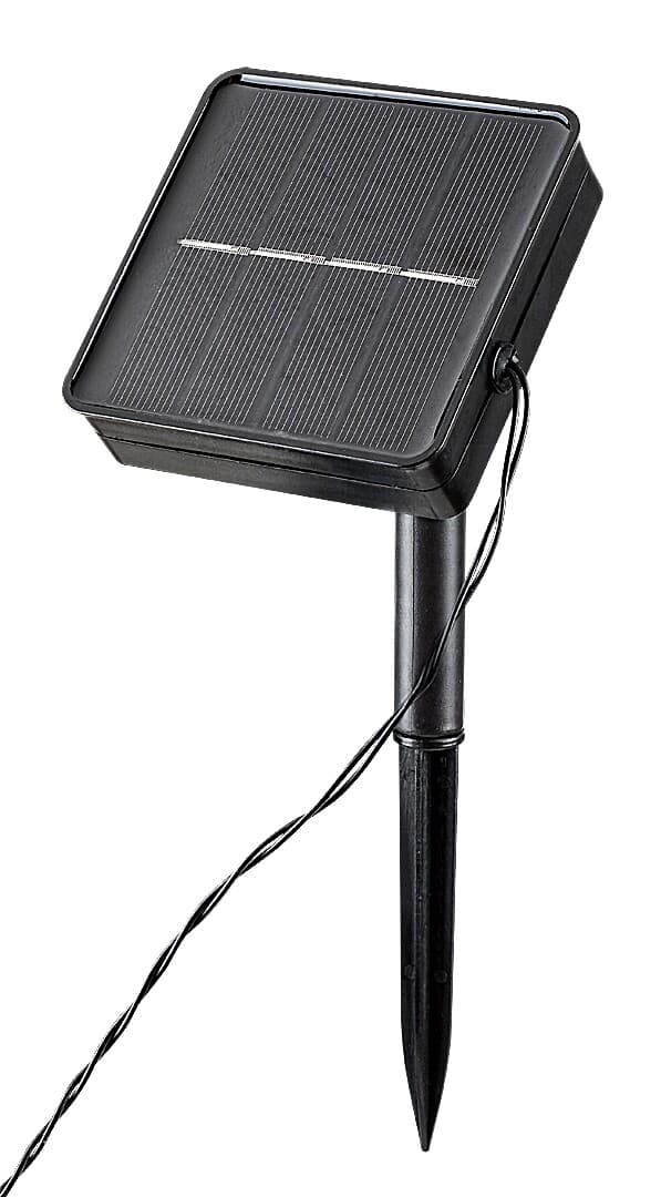 Dekorative solcelle LED havelamper 0.06W Wigry sort 77001 Rabalux