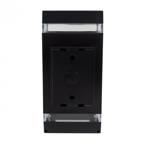Moderni musta ulkoseinävalaisin 2xGU10 15W Ecolight