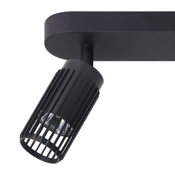Loftlampe skinne to spots sort VERTICAL 2xGU10 8W Milagro