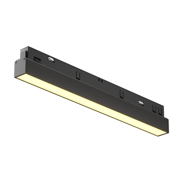 Sort lineær LED-skinnespot 12W 2700K BASIS Maytoni Technical