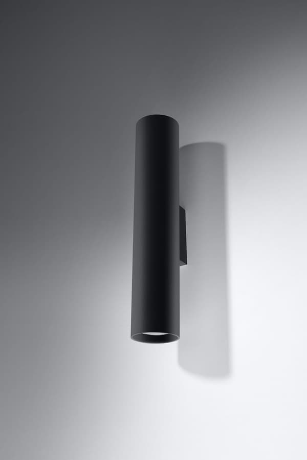 Væglampe LAGOS 2 Sort Sollux Lighting SL.0330