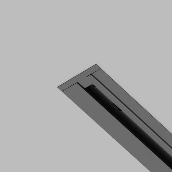Ändlock för spårsystem stort svart UNITY Maytoni Technical