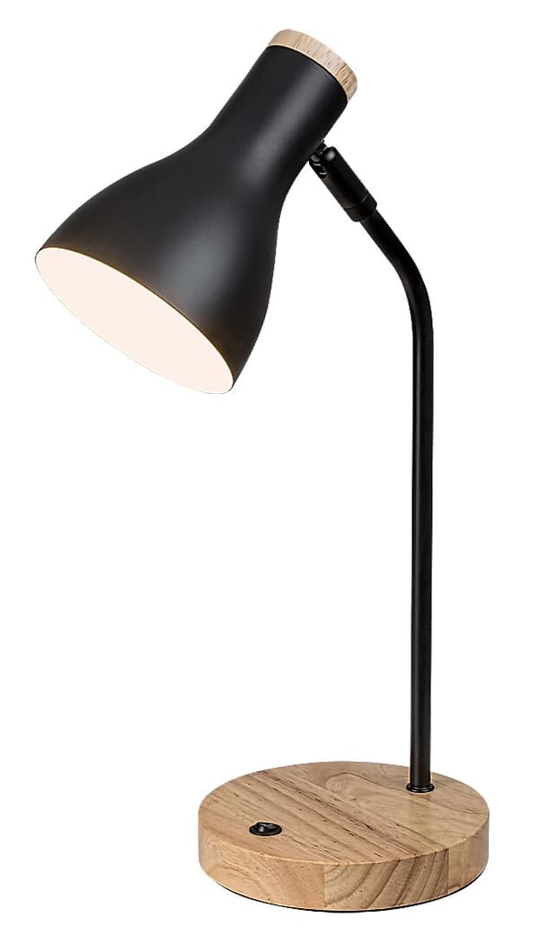 Bordlampe med træfod, mat sort E14 Ferb 74002 Rabalux