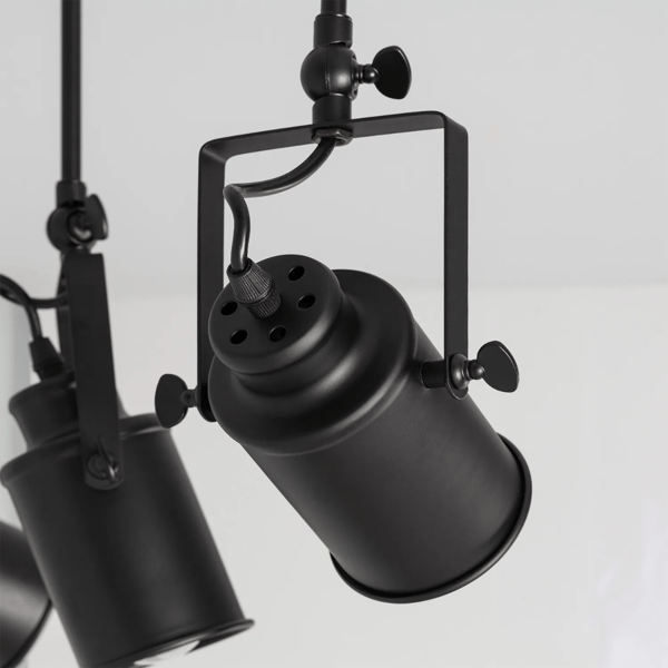 Retro Loft Sort Loftlampe 50cm 3xE27 Abruzzo Tutti