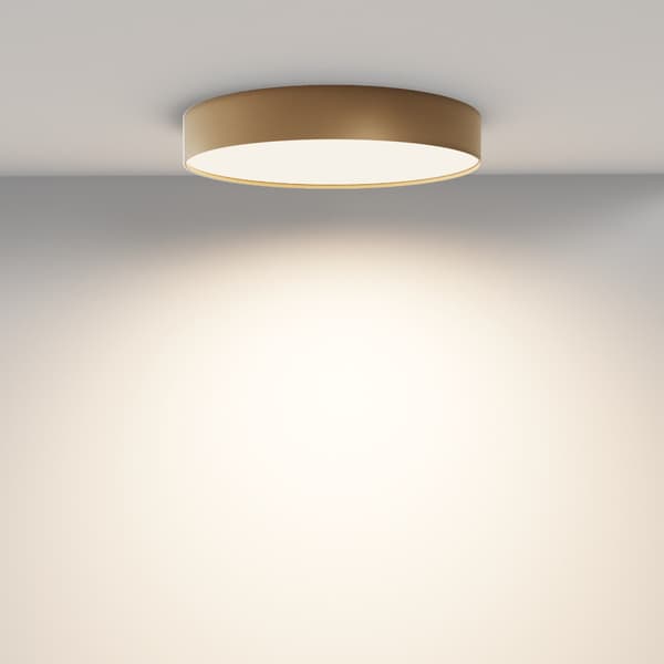 Moderne loftsplafond, mat guld, rund LED 45W ZON Maytoni Technical