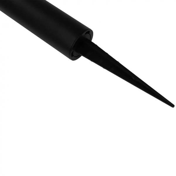 Solar havelampe sort stolpe 2i1 sort skærm USB-C LED 2.5W skumringssensor Ecolight