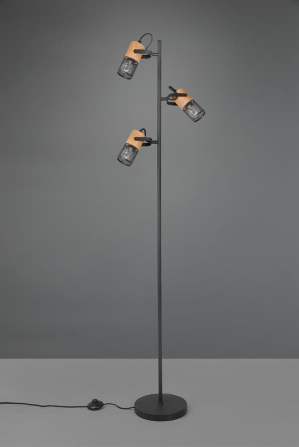 TOSH gulvlampe sort Trio 404300332