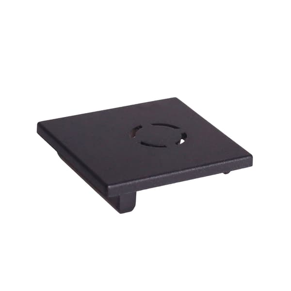 Endestykke til MT0011, MT0012 skinner sort Maxlight
