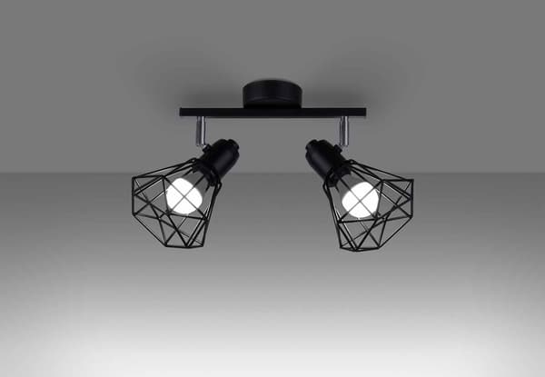 Sollux ARTEMIS industriel sort loftlampe SL.1106