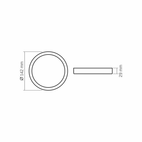 Plafon Down Light vit klass E 10W 1250lm 4000K 14.2 cm Videx