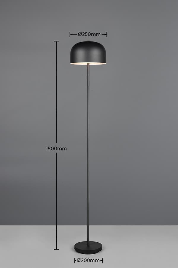 Gulvlampe moderne sort trådløs touch LED 2.5W JEFF RL