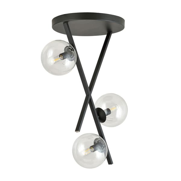 Loftlampe lysekrone RIVER 3 TRANSPARENT Emibig 1195/3