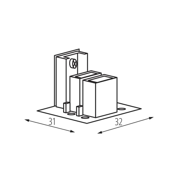 Endestykke til TEAR N EPLUG B 33237 Kanlux-system
