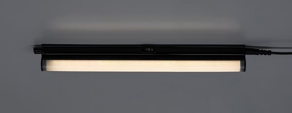 Sort 31 cm underskabslys til køkken med variabel farve LED 4W BAREG Rabalux