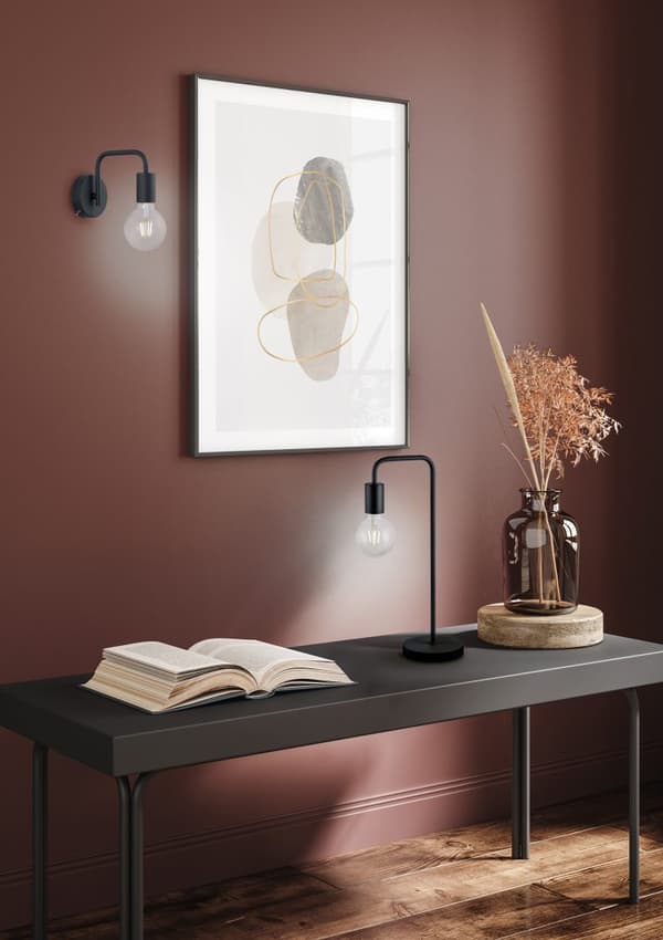 DIALLO skrivebordslampe sort Trio 508000132