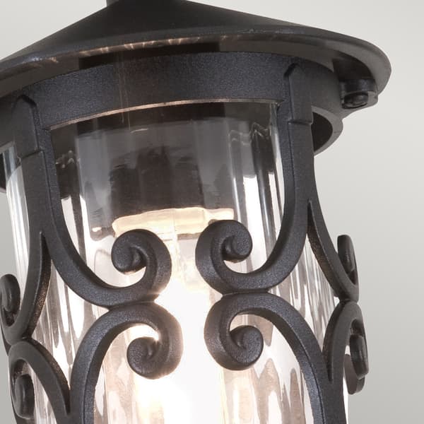 Hereford udendørs loftlampe 1xE27 sort Elstead BL13A-BLACK