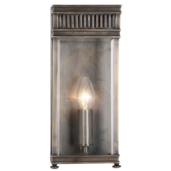 Utomhusvägglampa mörkbrun E14 40W Holborn Elstead