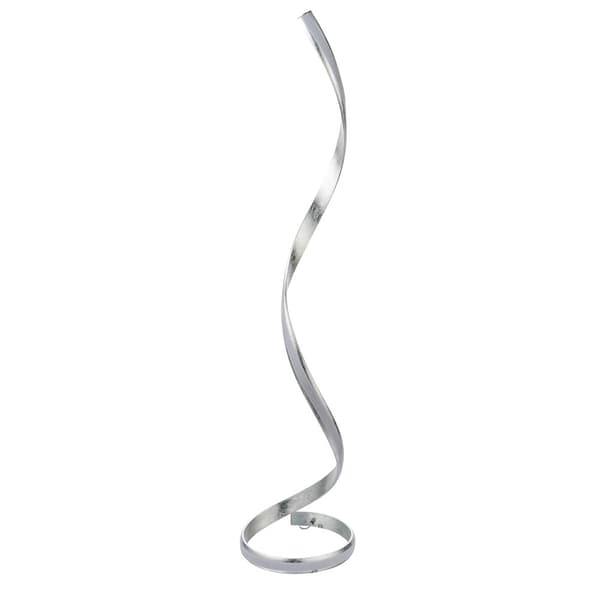 Gulvlampe designer sølvbånd LED 23W ARIA Endon