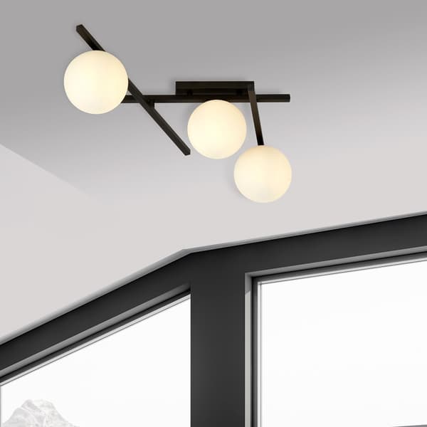 Emibig loftlampe 3xE14 40W SMART 3 SORT/OPAL 1103/3