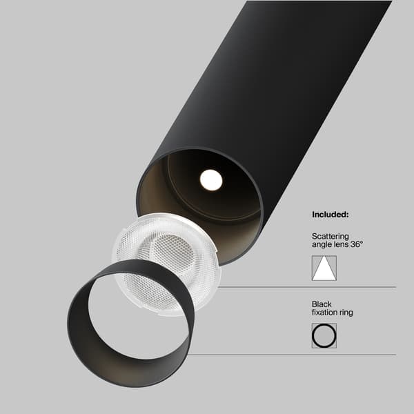 Magnetisk skinnespot sort LED 6W 3000K FOCUS T Maytoni Technical