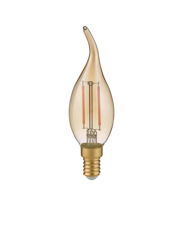 LED-lampa guldflamma E14 4W varm 400lm Trio