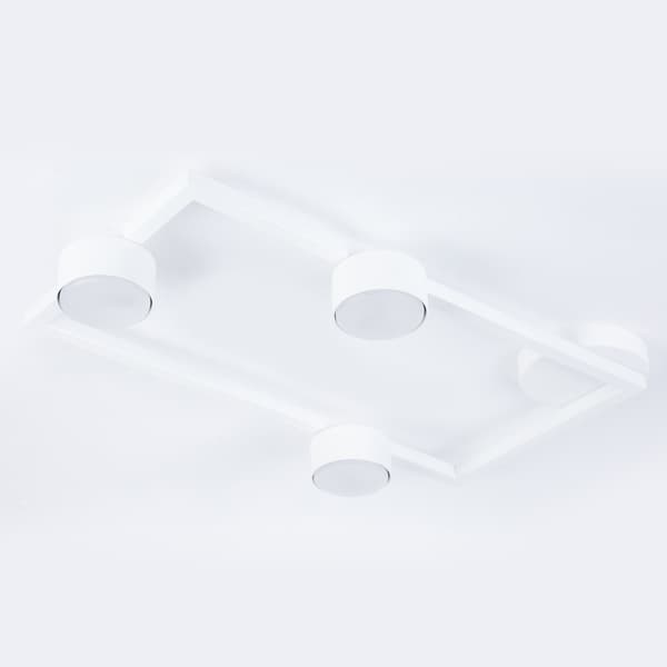 Loftlampe moderne hvid rektangulær runde spots til stue entre 3xGX53 12W FRAME Sigma Lighting
