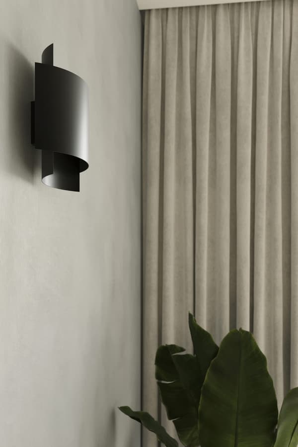 Væglampe IMPACT sort Sollux Lighting SL.0858