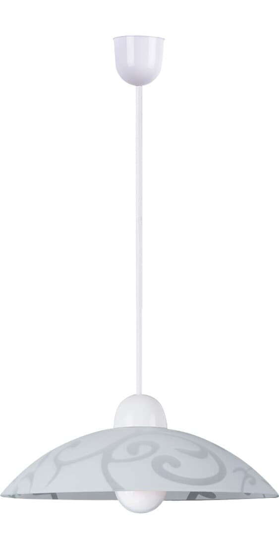 Hänglampa kök E27 1x60W vit 1846 Scroll Rabalux