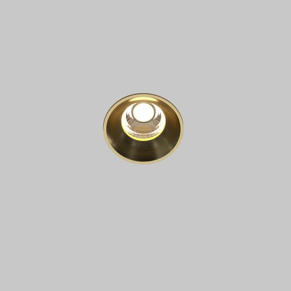 Moderne messing indbygningsspot LED 7W RUND Maytoni Technical