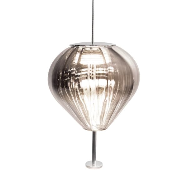 Moderne hvid pendel med mørk glaskugle PALLONCINI LED 6W P0576 Maxlight