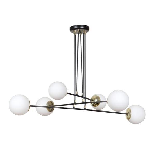 Lysekrone Emibig 6xE14 40W OGNIS 6 BLACK 966/6