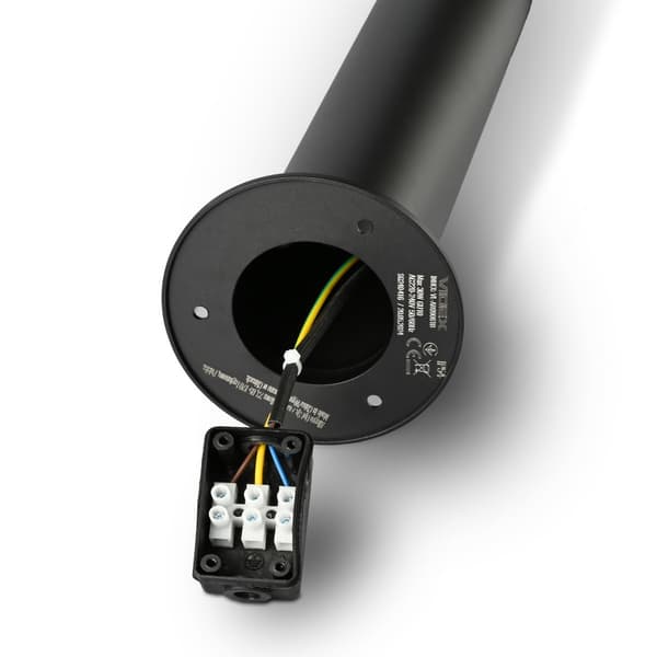 Sort GU10 60 cm IP54 AR090 Videx havelampe