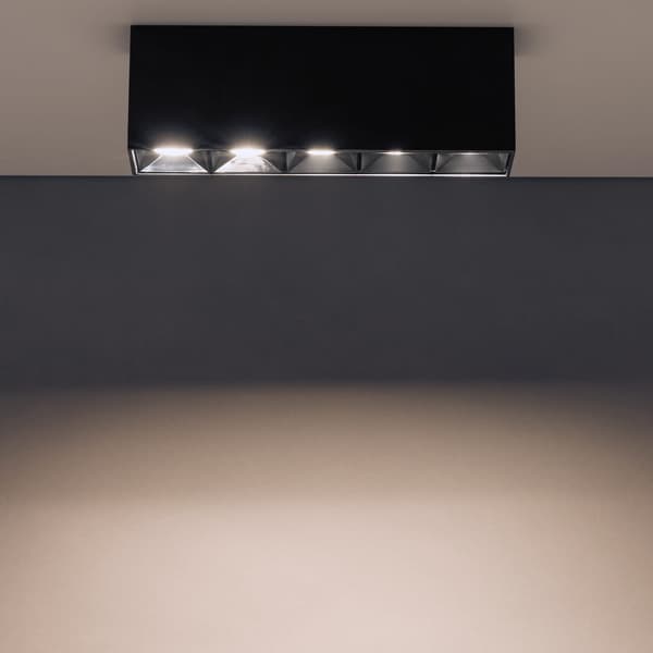 Sort moderne loftslampe Nowodvorski MIDI S
