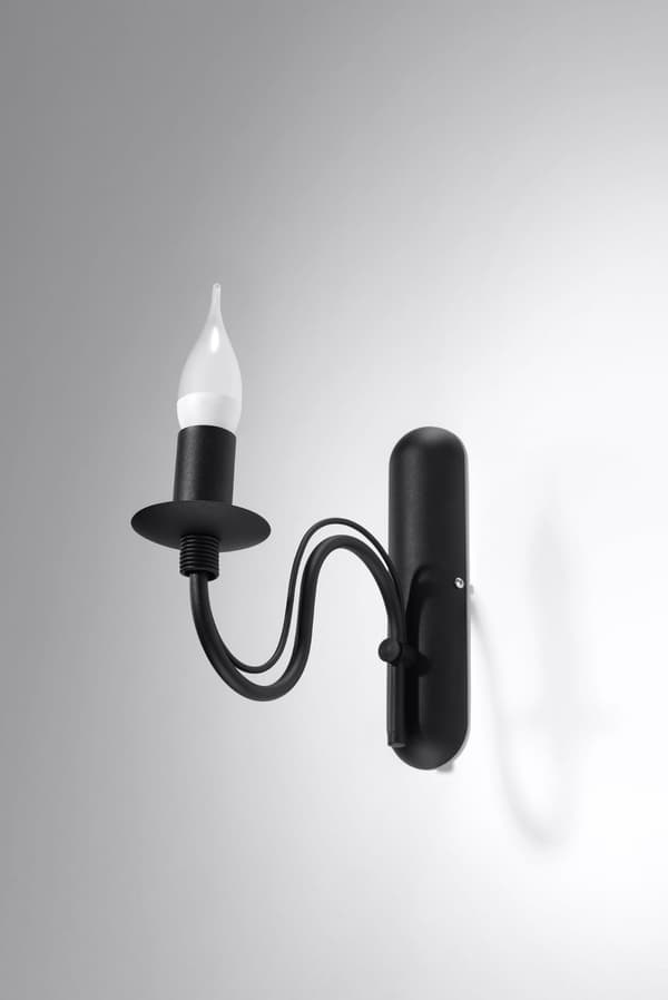 Seinävalaisin MINERWA Musta Sollux Lighting SL.0220