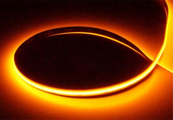 LED COB-list 480 9W/m orange 12V IP20 5m dimbar Ecolight