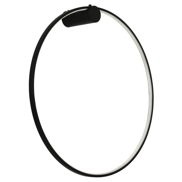 Væglampe moderne sort vertikal ring Ø90cm variabel LED farve 47W MIRROR Light Prestige