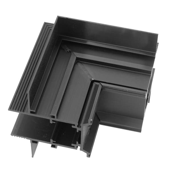 Vinkelstykke til brug ved loftsforskydning til MT0006, MT0007 skinner sort Maxlight