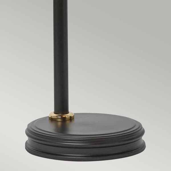 Retro skrivbordslampa svart mässing Douille E27 60W Elstead