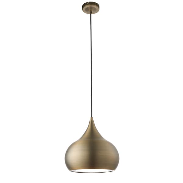 Pendellampe moderne mat messing designer dråbe LED 19W BROSNAN Endon
