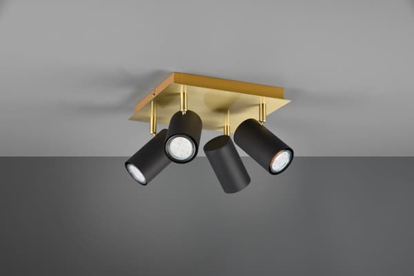 Väggspotlight MARLEY guld Trio 802430480