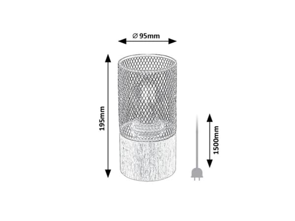Bordslampa modern bokbas E27 Callum 74040 Rabalux