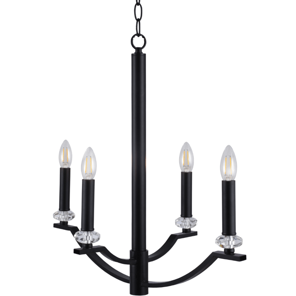 Lysekrone sort E14x4 HIMS 310507 Polux