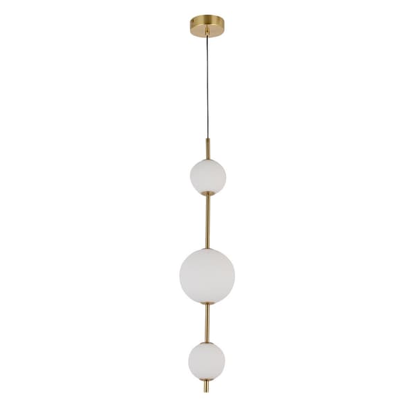 Dorado 3xLED lodret pendel, guld LP-002/3V Light Prestige