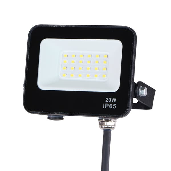 LED-projektør 20W neutral farve 1800lm sort IP65 Eko-Light