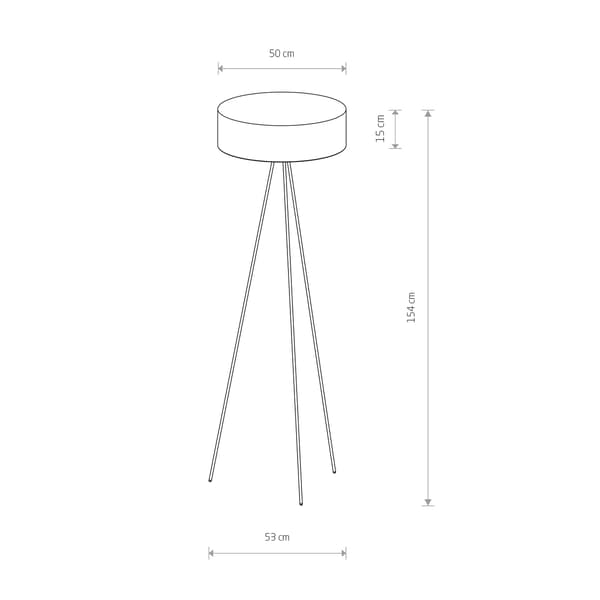 LED gulvlampe Nowodvorski CADILAC 7988 stål, sort