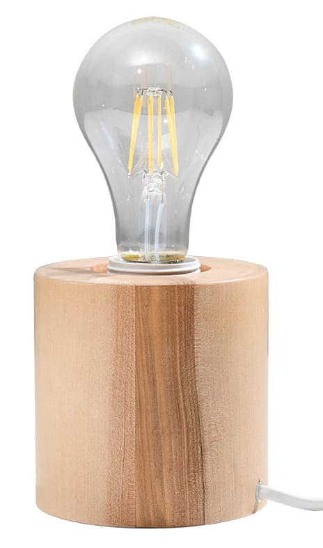 SALGADO-pöytävalaisin, luonnonpuu, Sollux Lighting SL.0674