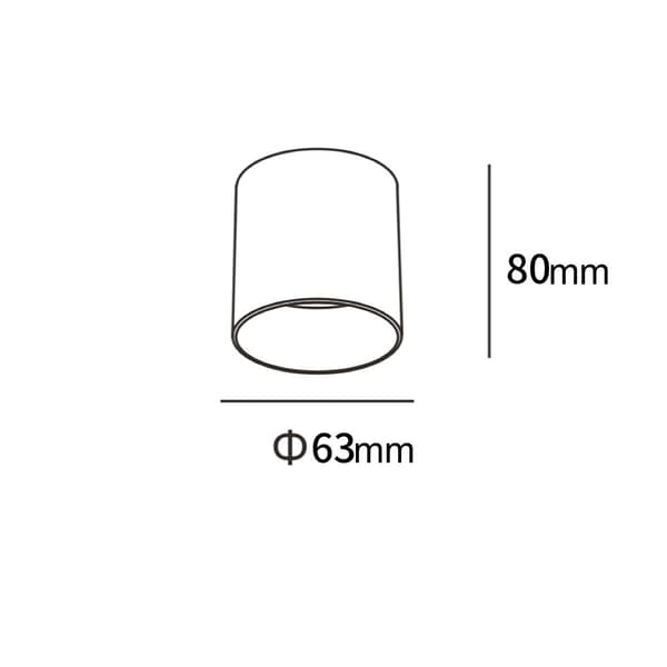 Moderne sort rund loftspot Ø6cm variabel farve LED 5W TOM Light Prestige