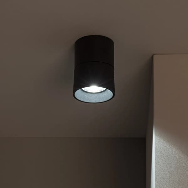 Spot LED-spotlight 7W varm sort Romeo Abruzzo LPR-7W-C-WW