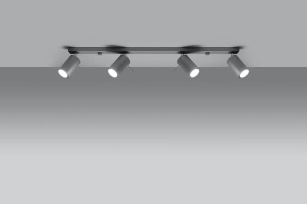 Taklampa RING 4L Grå Sollux Lighting SL.0453